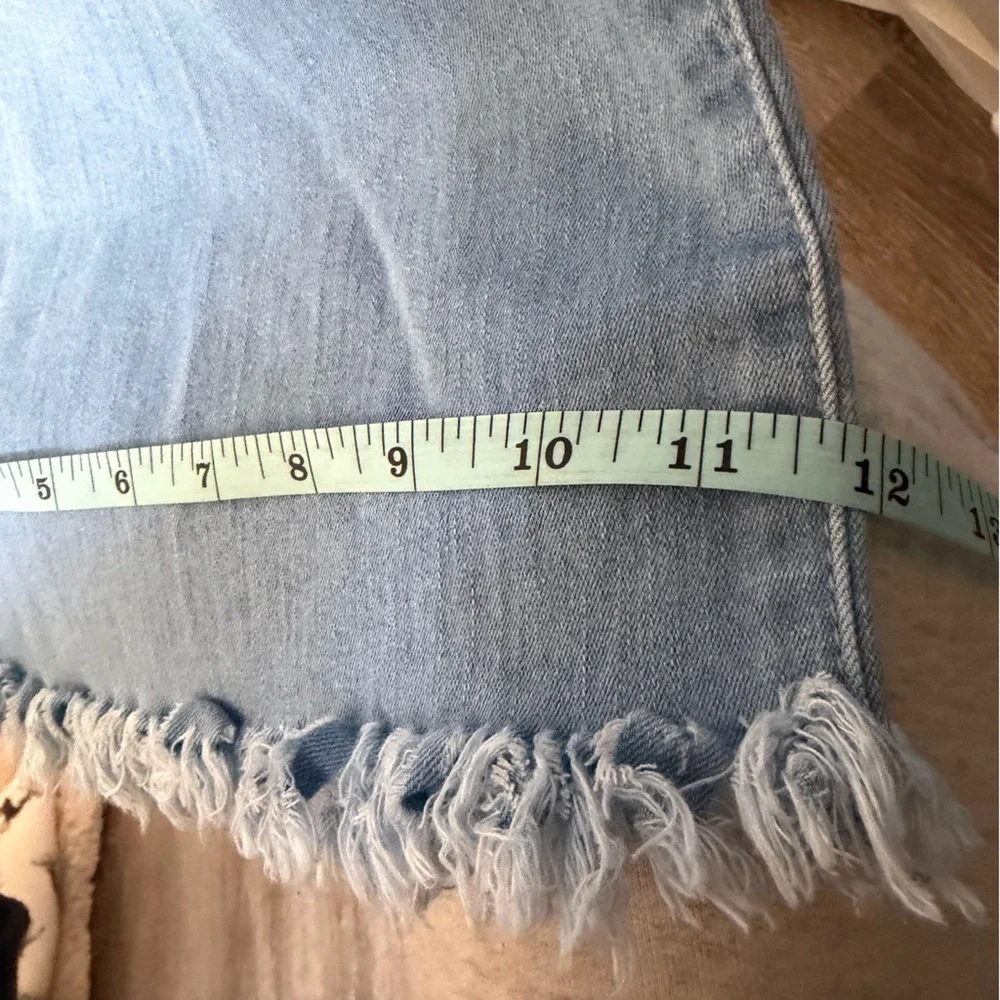 Swank A Posh Super High Waisted Slit Distressed Bell Bottoms - Picture 7 of 8